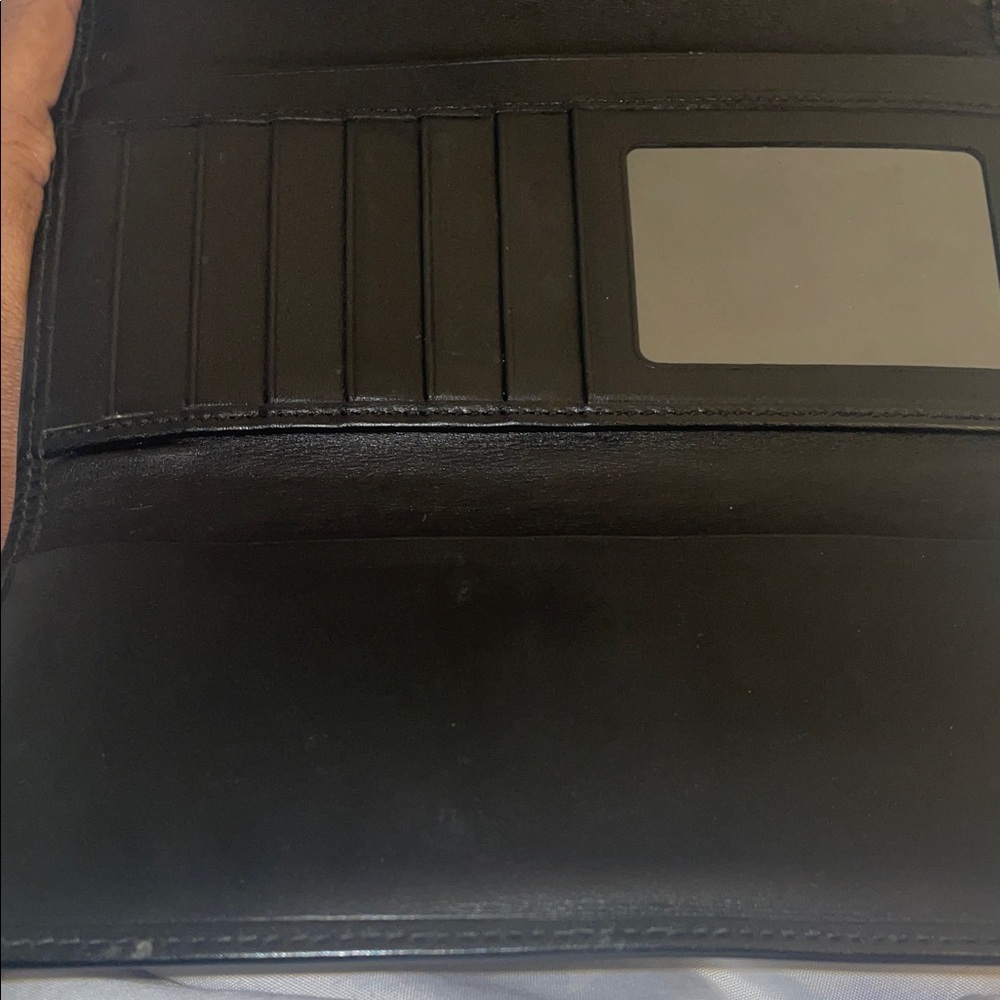 Coach Continental Embossed Wallet with Gold Button - Picture 4 of 8
